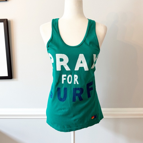 Aviator Nation Pray For Surf Tank Top Sz XS - Picture 10 of 11